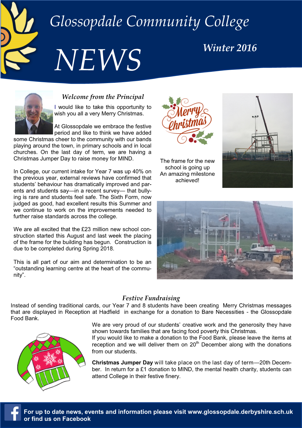 Glossopdale Community College NEWS Winter 2016