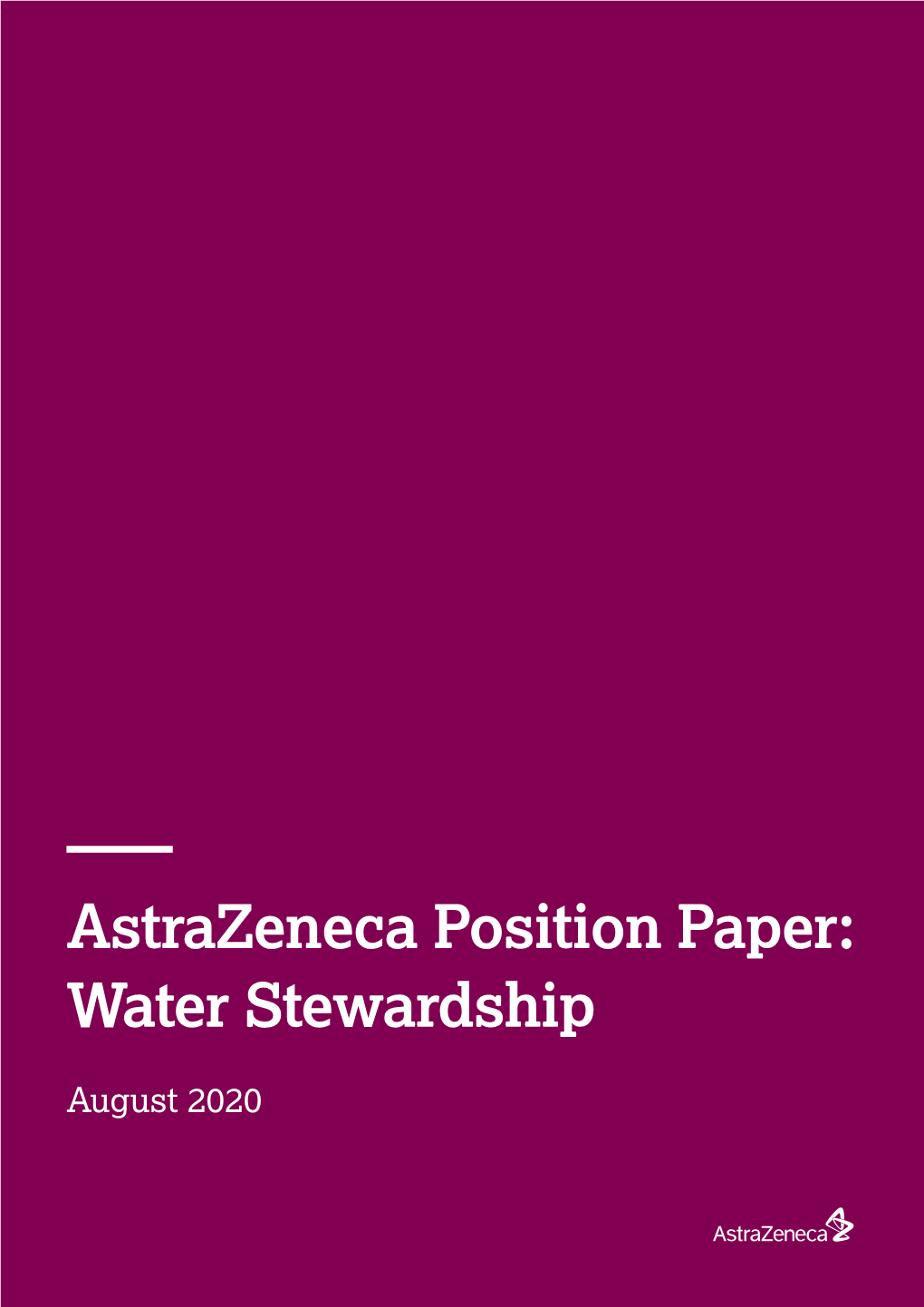 Water Stewardship Position Paper
