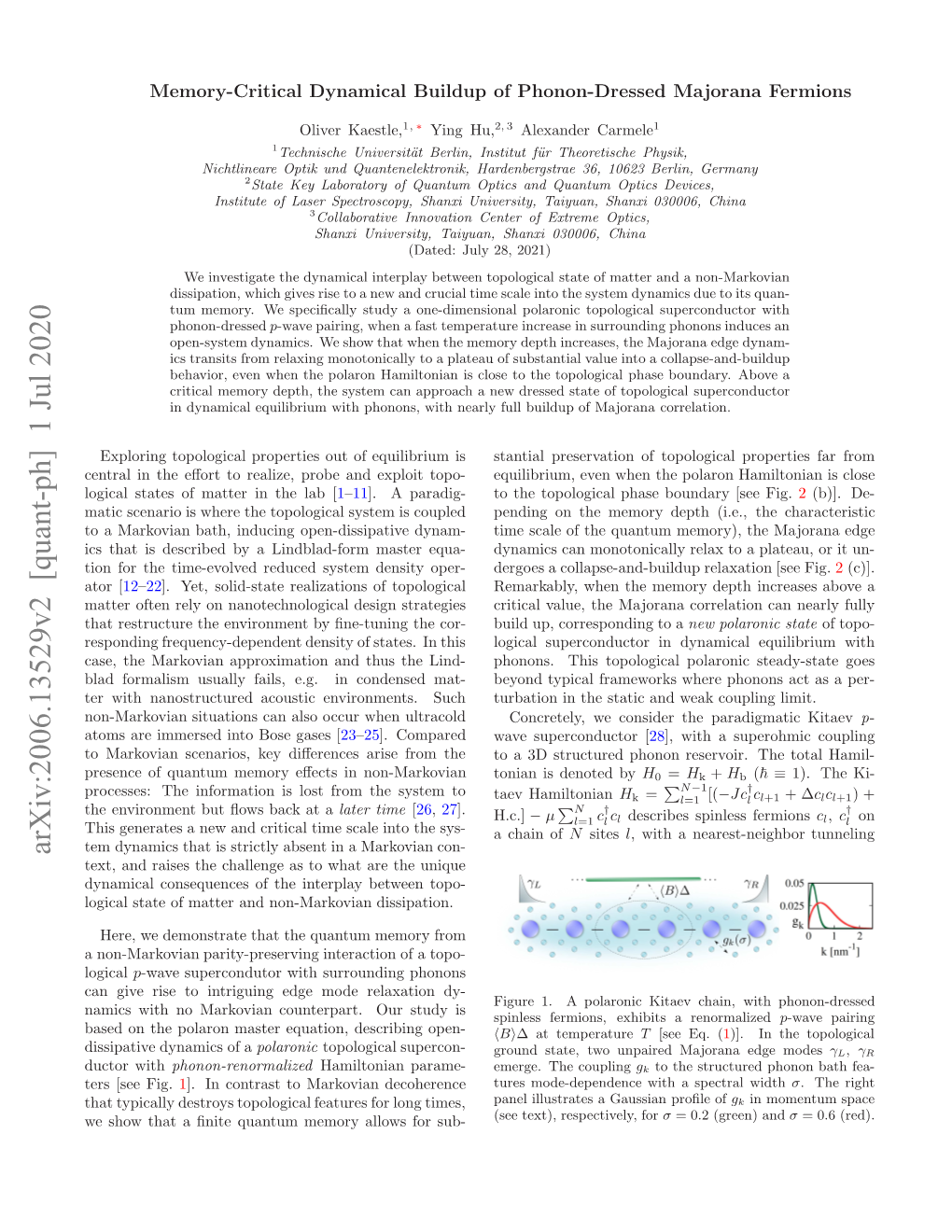 Arxiv:2006.13529V2 [Quant-Ph] 1 Jul 2020 Utrwith Ductor Es[E Fig