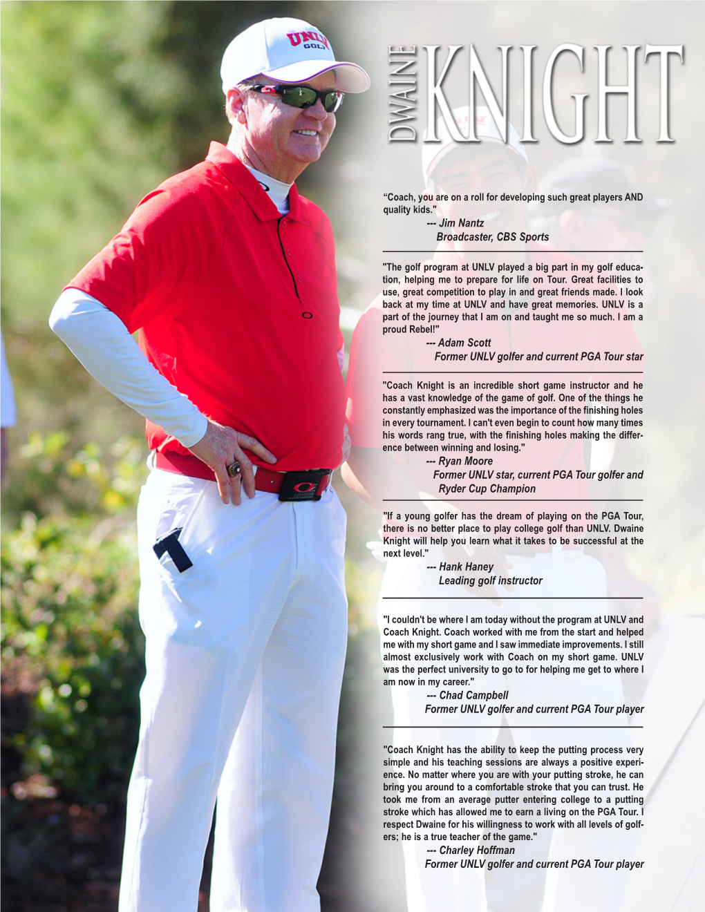 Adam Scott Former UNLV Golfer and Current PGA Tour Star