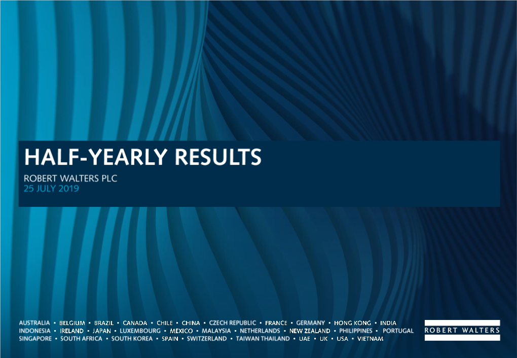Interim Results Presentation 2019