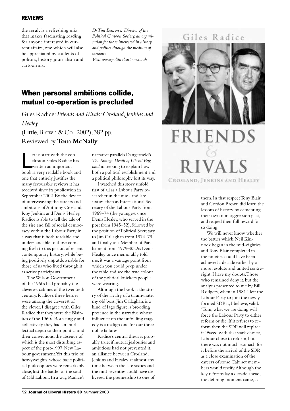 39 Mcnally Radice Friends and Rivals Review