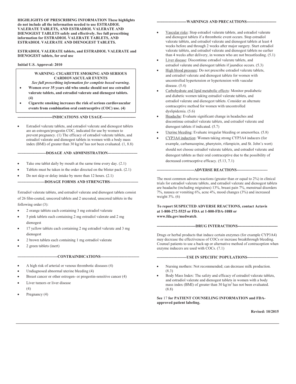 HIGHLIGHTS of PRESCRIBING INFORMATION These Highlights Do