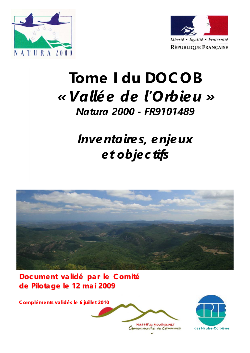 Tome I Du DOCOB « Vallée De L'orbieu »