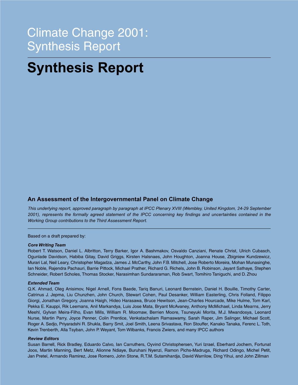 Synthesis Report Synthesis Report