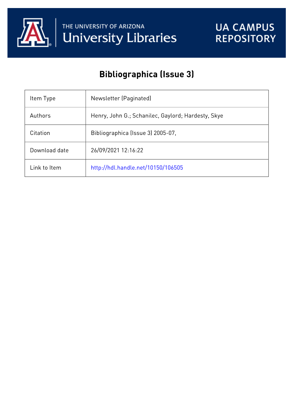 Bibliographica (Issue 3)
