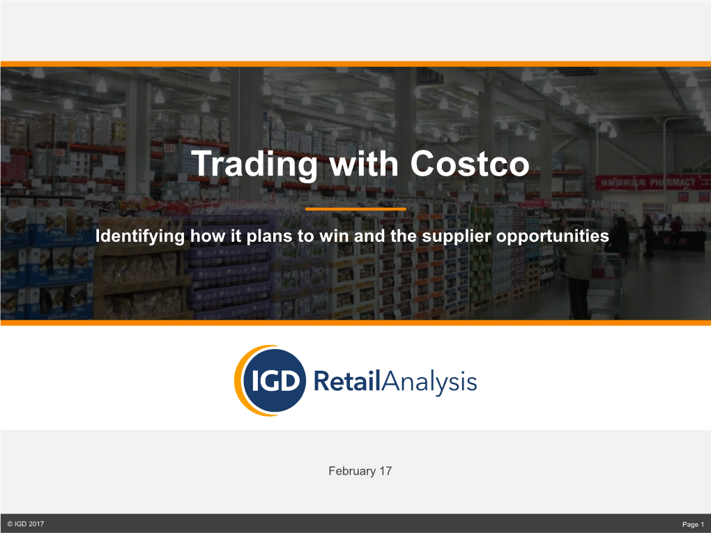 Trading with Costco