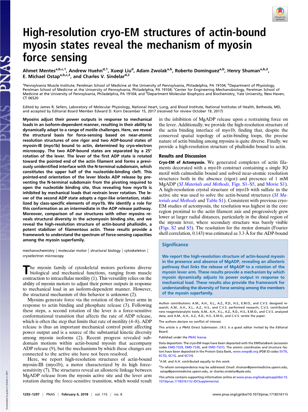 High-Resolution Cryo-EM Structures of Actin-Bound Myosin States Reveal the Mechanism of Myosin Force Sensing