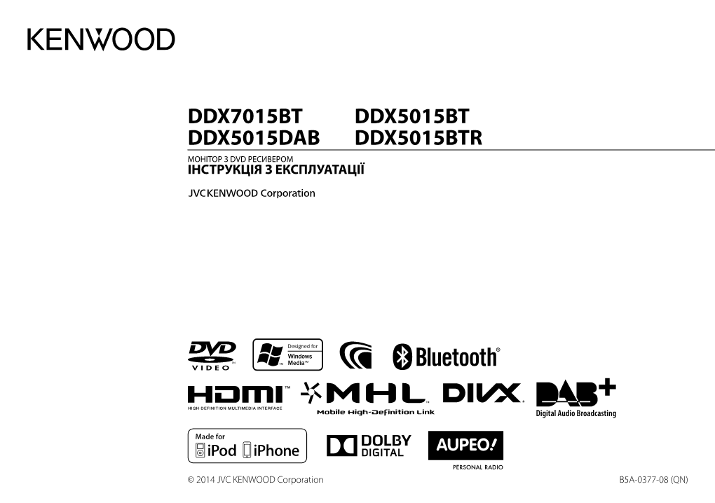 Ddx7015bt Ddx5015dab Ddx5015bt Ddx5015btr