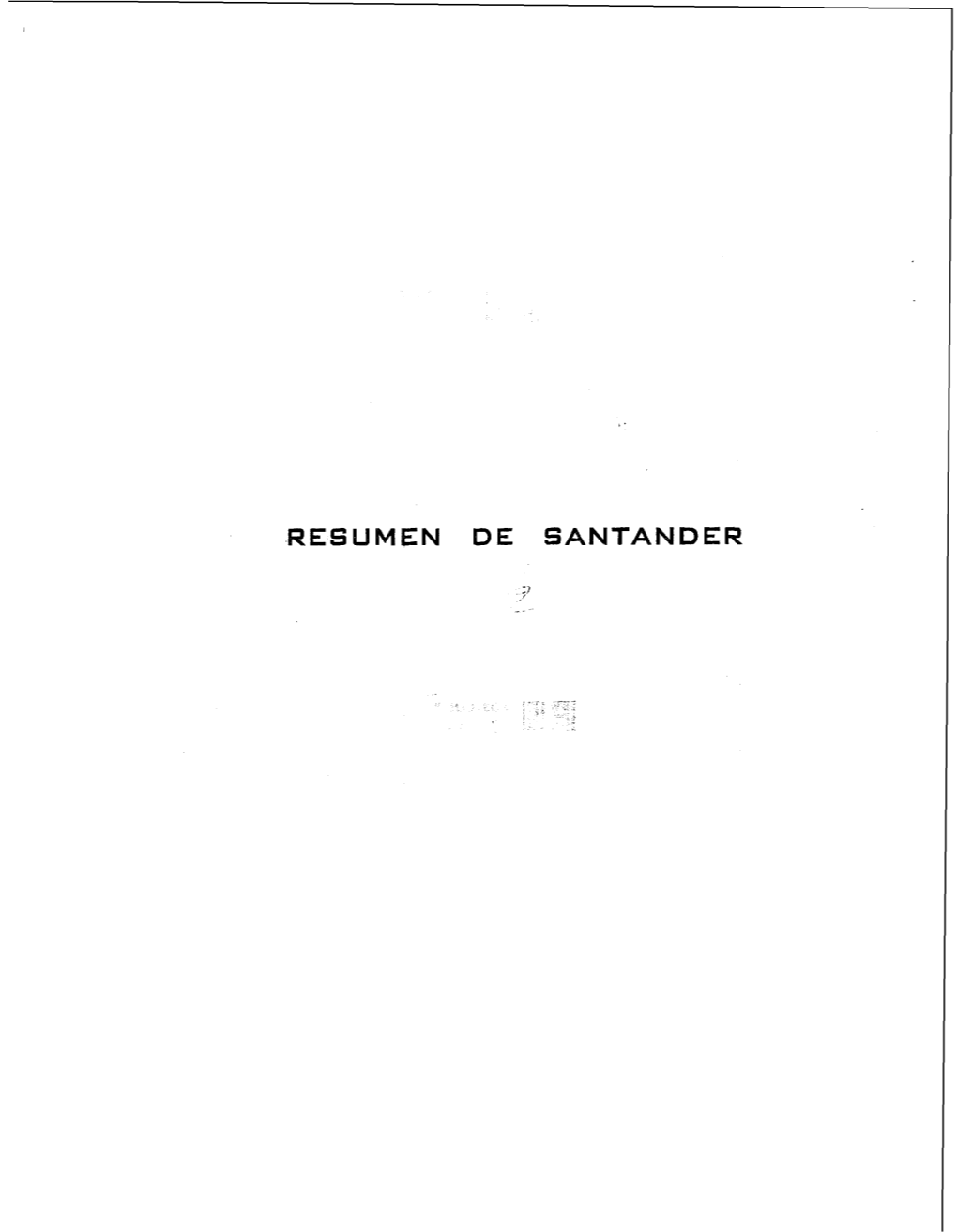 Resumen De Santander Departamento Administrativo Nacional De Estadistica