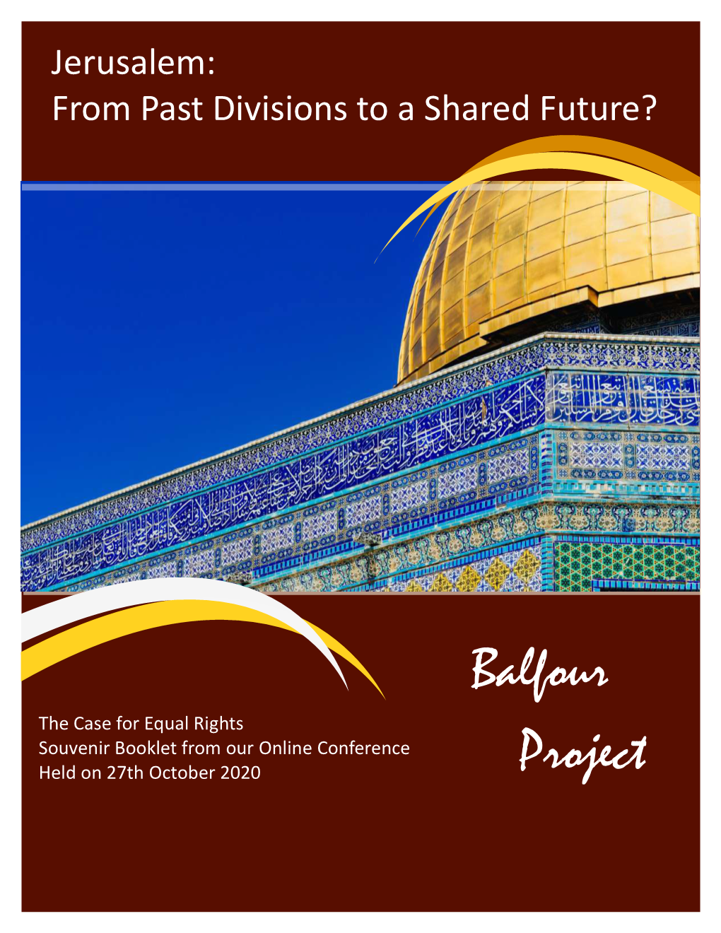 Souvenir Booklet Jerusalem Conference 2020