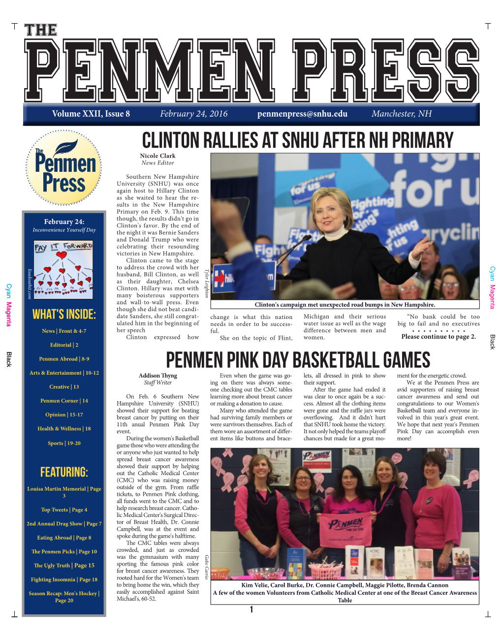 The Penmen Press Arepress Penmen the at We Please Continue to Page 2