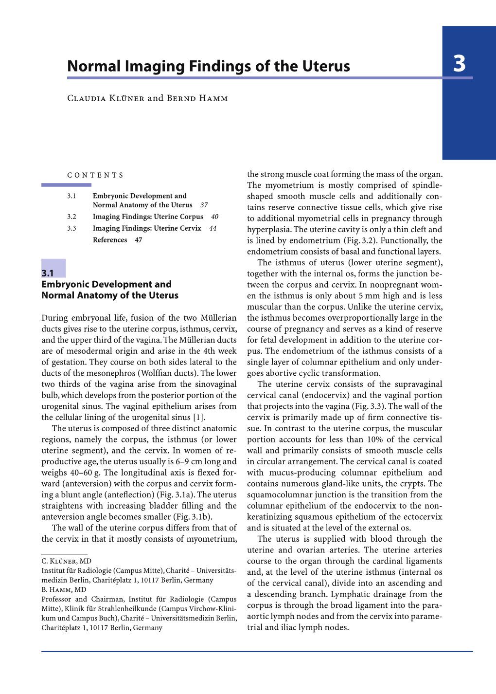 Normal Imaging Findings of the Uterus 3