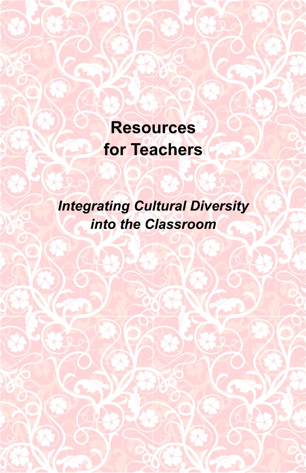 Resources for Teachers