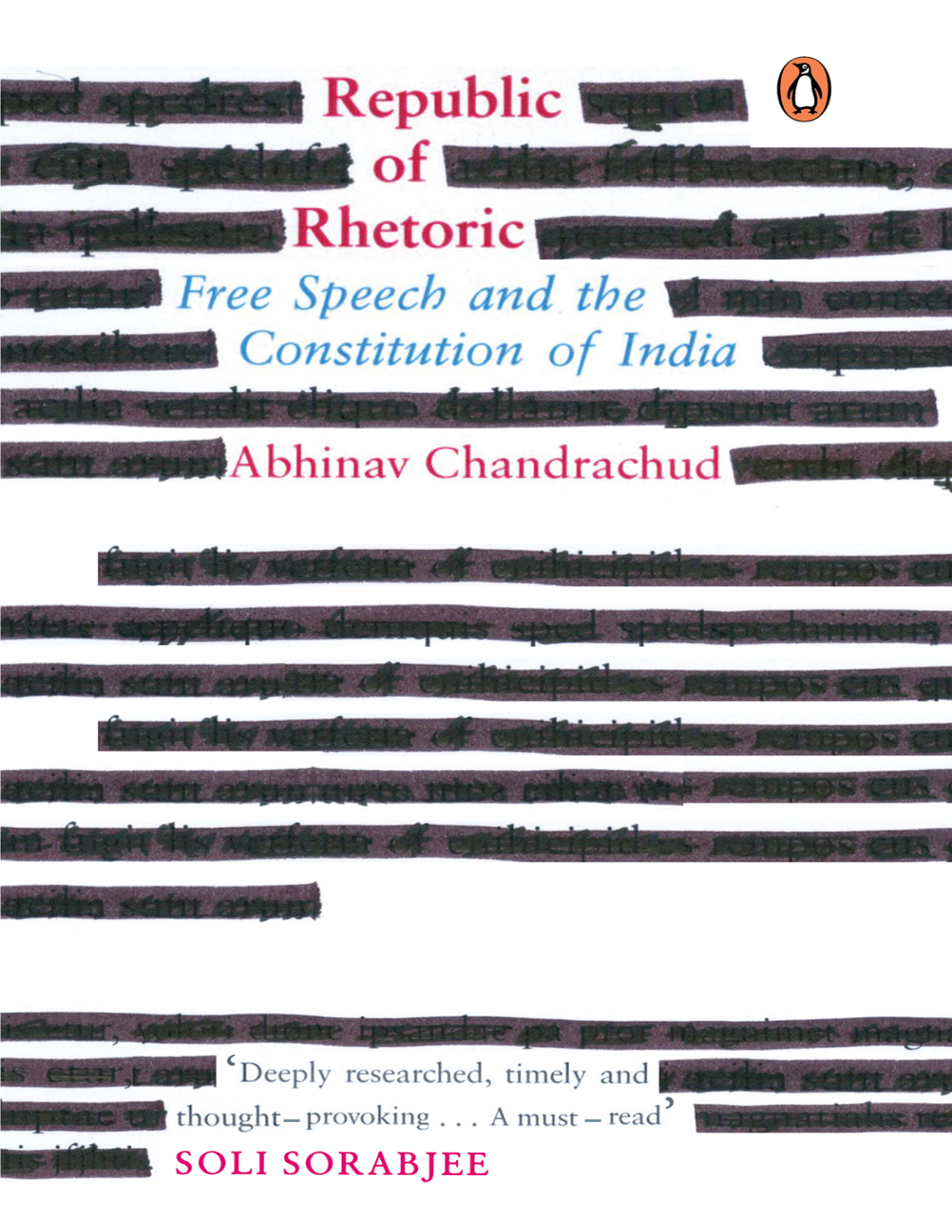 Republic of Rhetoric by Abhinav Chandrachud