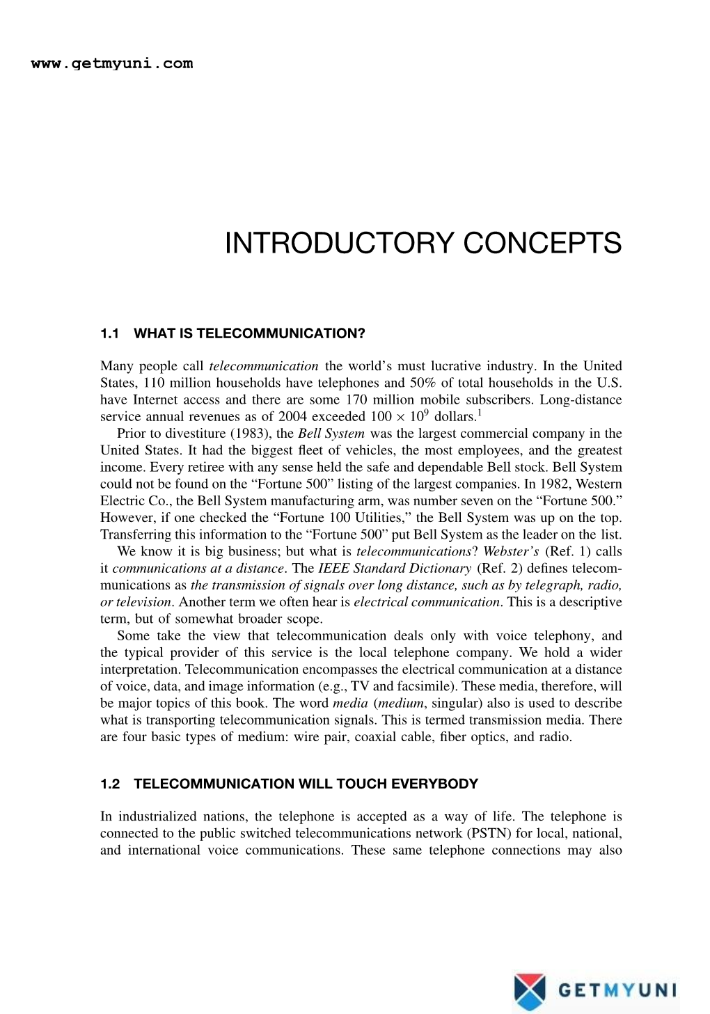 Introductory Concepts