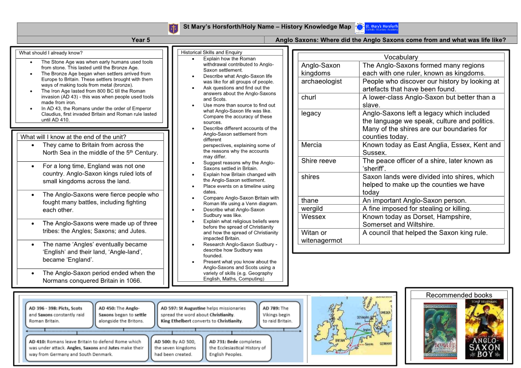 Anglo Saxons: Where Did the Anglo Saxons Come from and What Was Life Like?