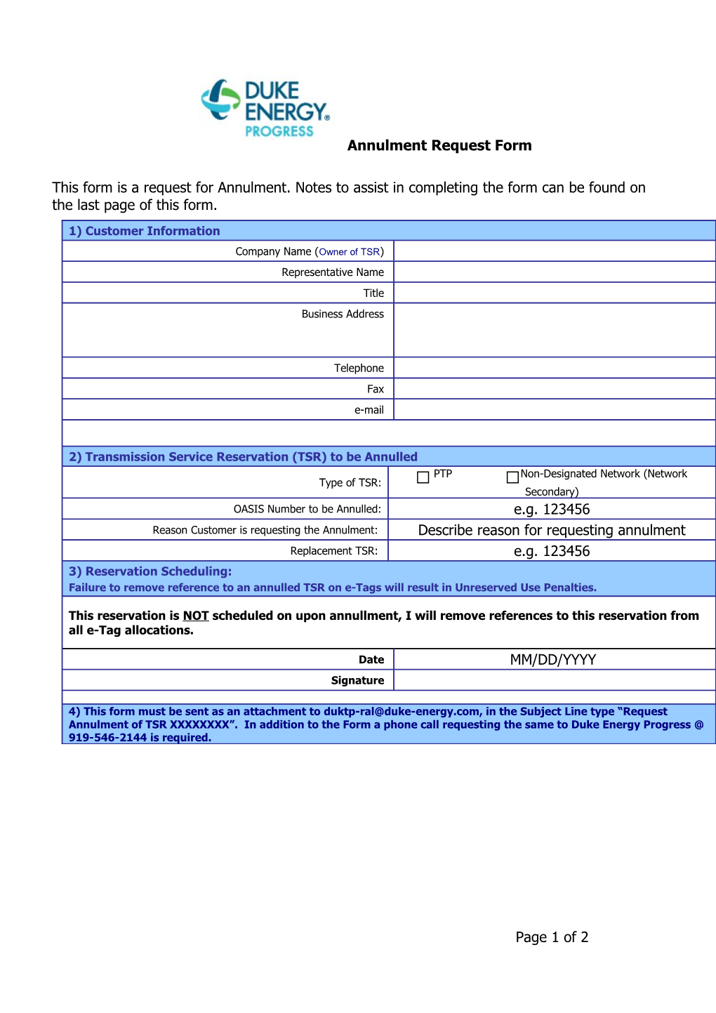 Network Integration Transmission Service