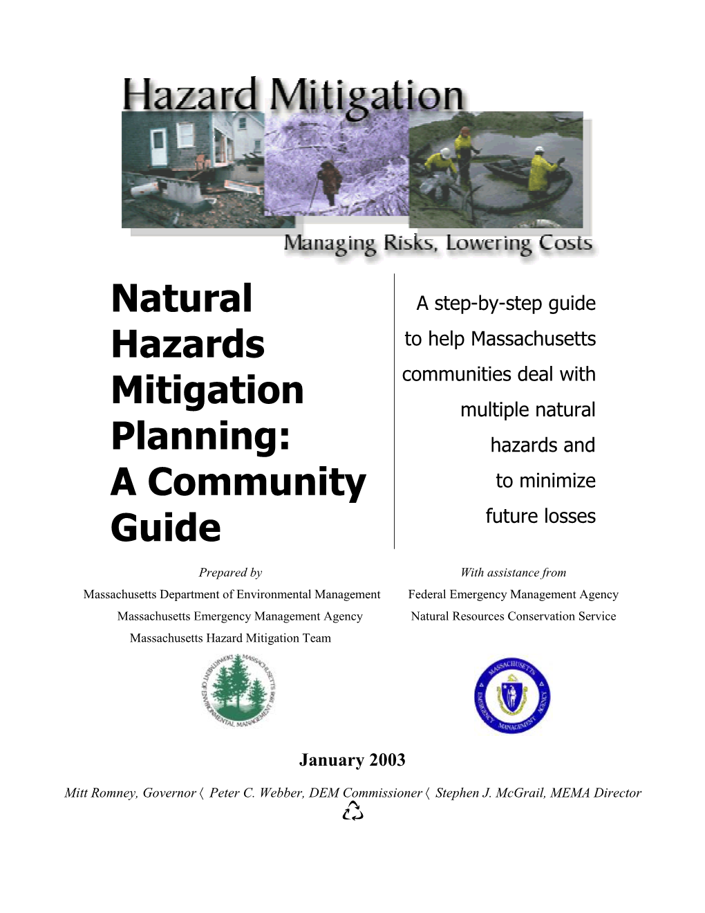 Natural Hazards Mitigation Planning: a Community Guide