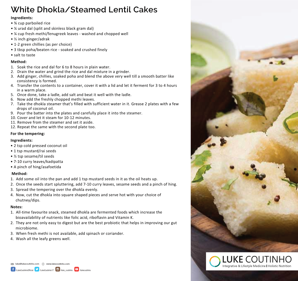 White Dhokla