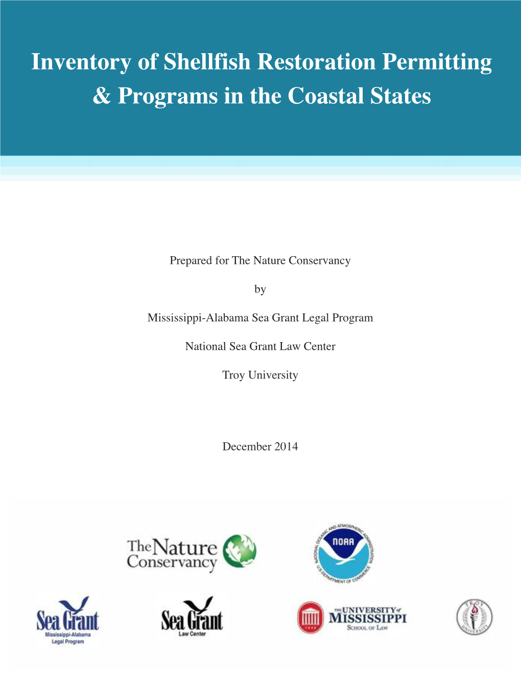 Inventory of Shellfish Restoration Permitting & Programs in the Coastal States