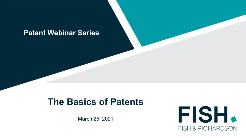 The Basics of Patents