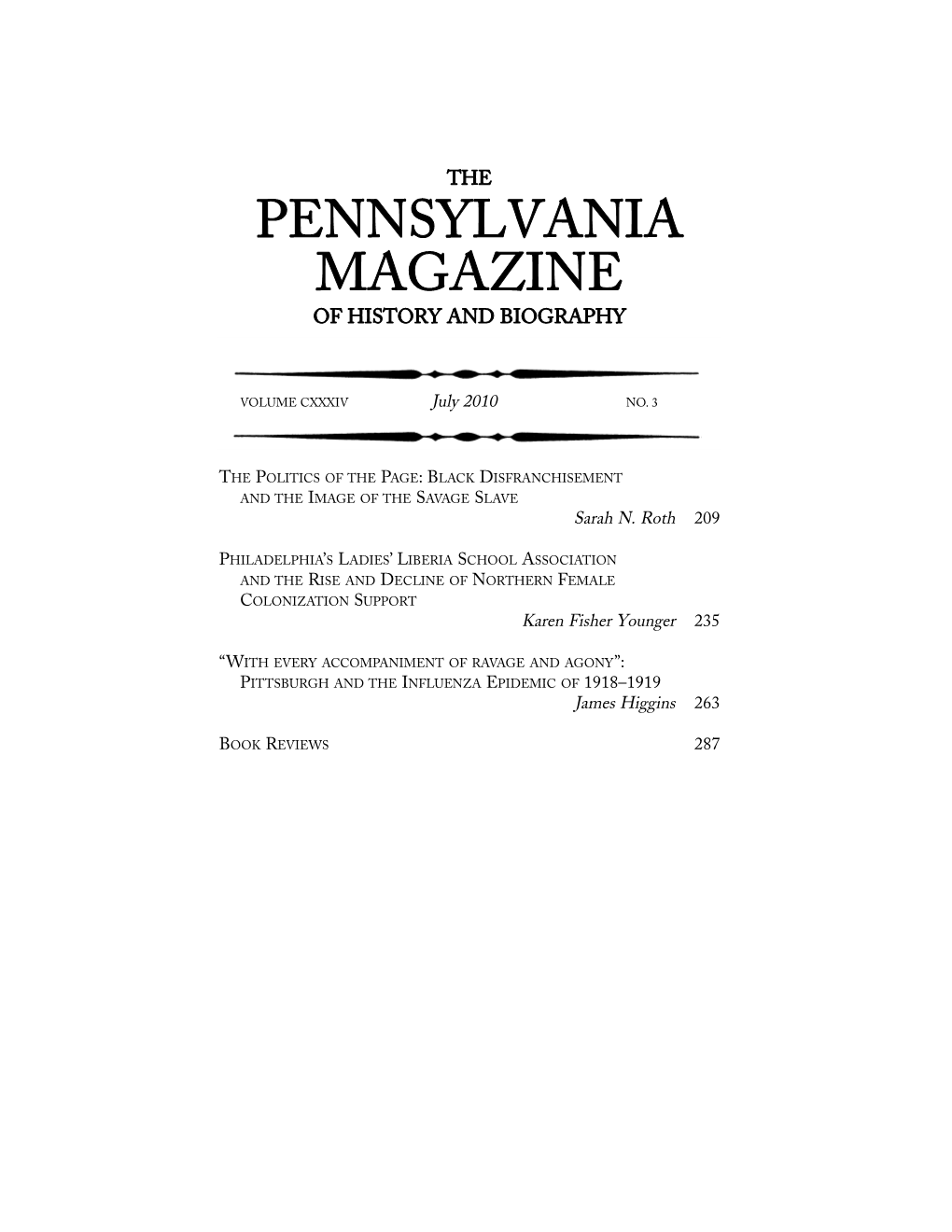 Pennsylvania Magazine of History and Biography