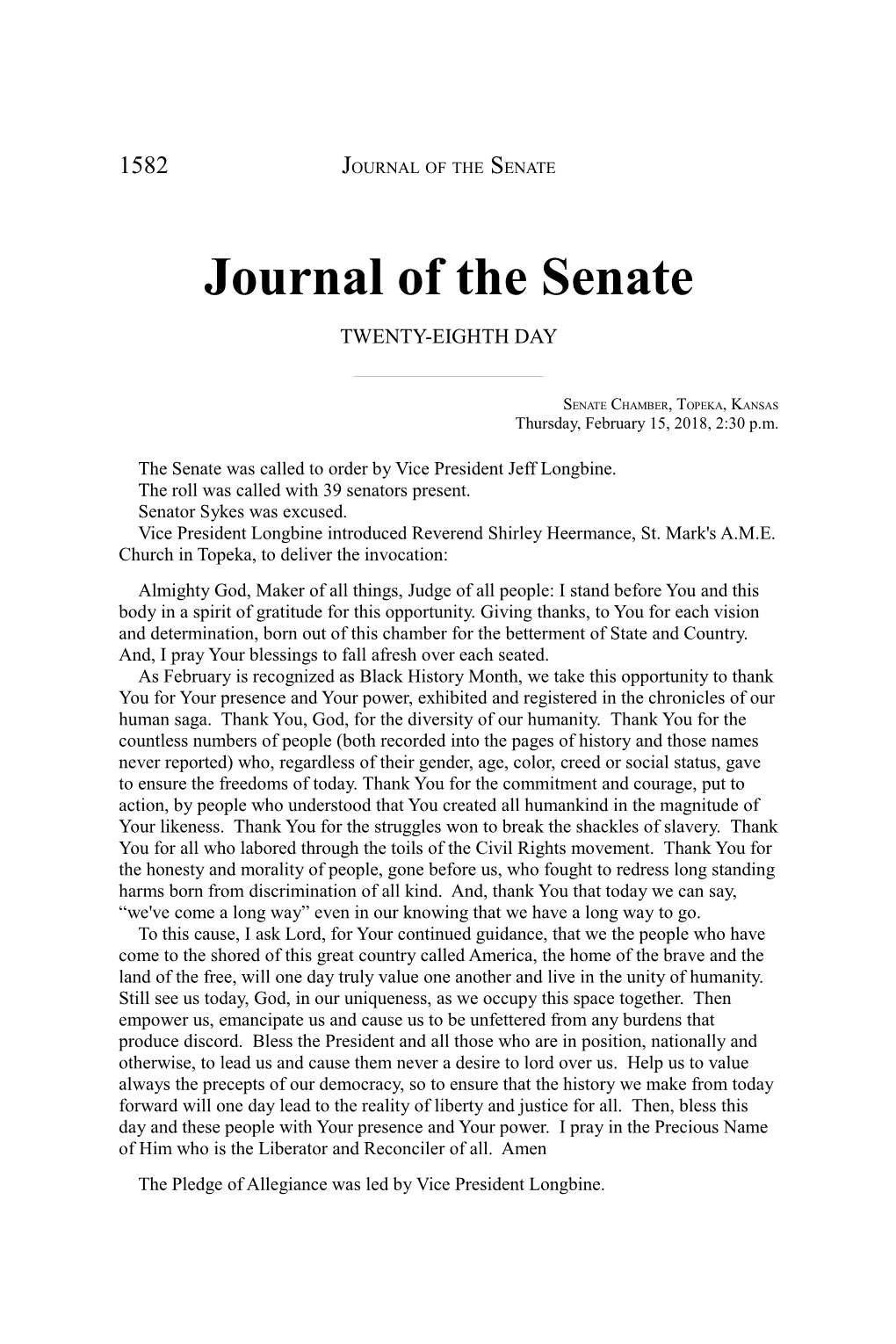 Journal of the Senate