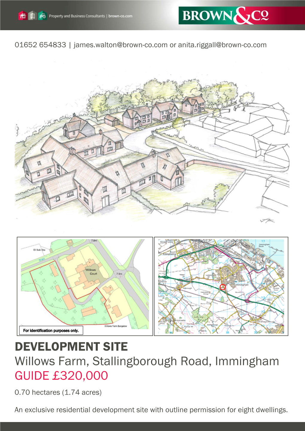 DEVELOPMENT SITE Willows Farm, Stallingborough Road, Immingham GUIDE £320,000