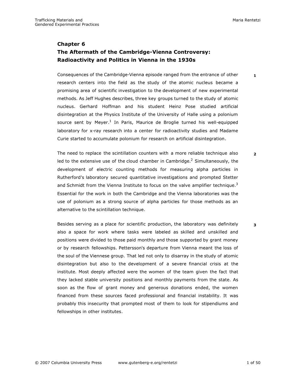 Chapter 6 the Aftermath of the Cambridge-Vienna Controversy: Radioactivity and Politics in Vienna in the 1930S