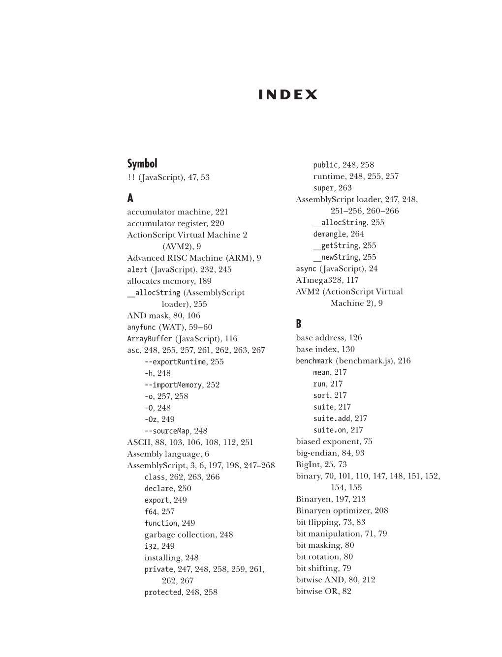 View the Index