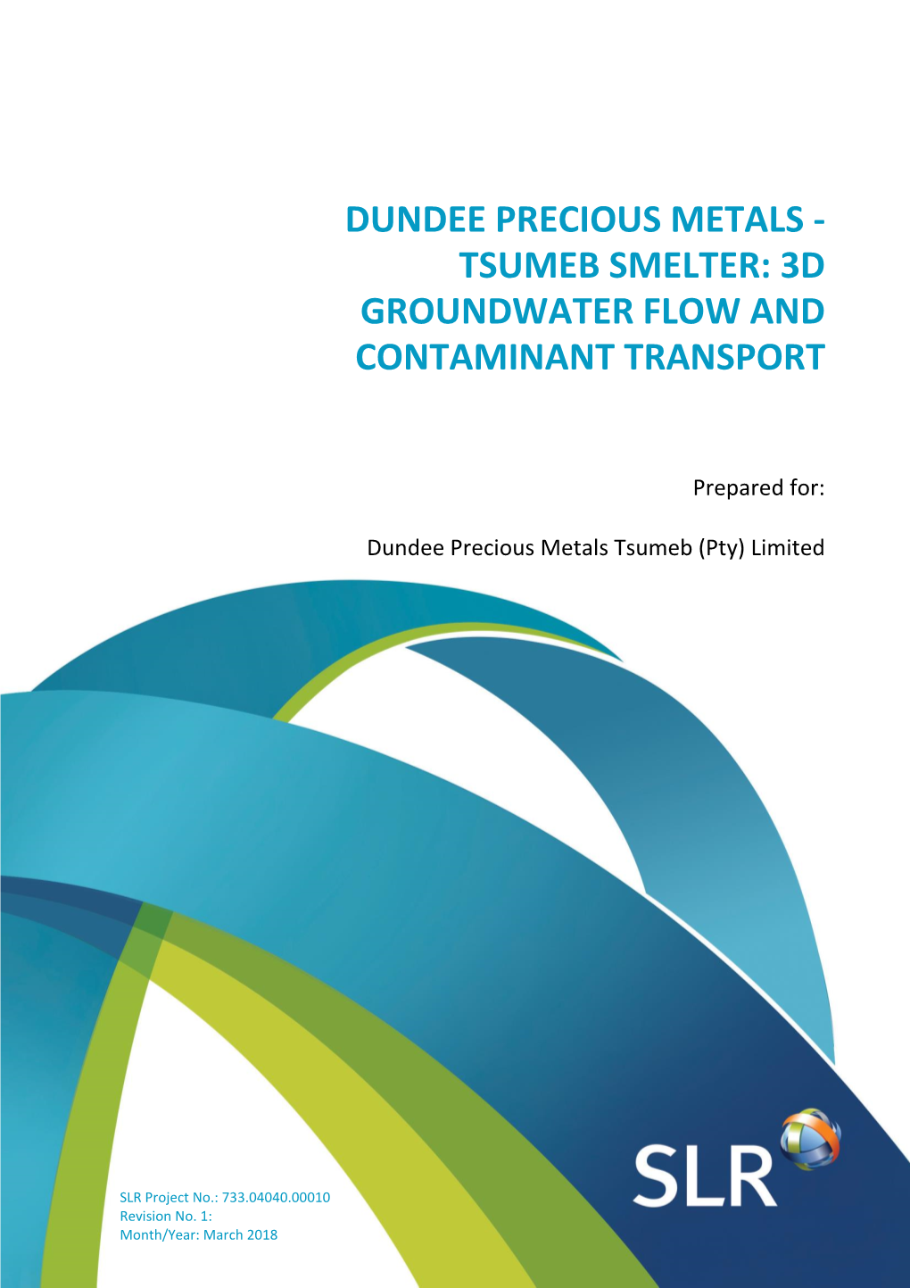 Tsumeb Smelter: 3D Groundwater Flow and Contaminant Transport