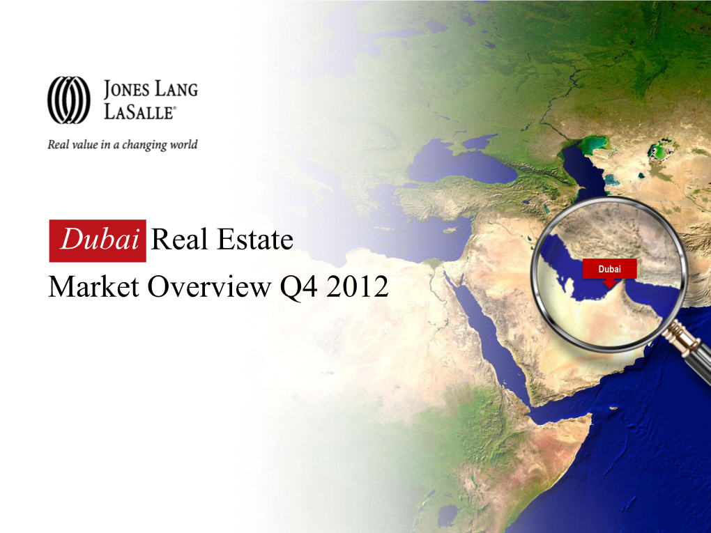 JLL Dubai Real Estate Market Overview