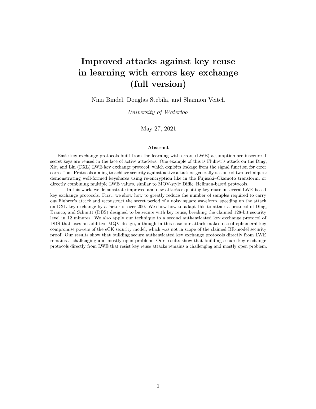 Improved Attacks Against Key Reuse in Learning with Errors Key Exchange (Full Version)