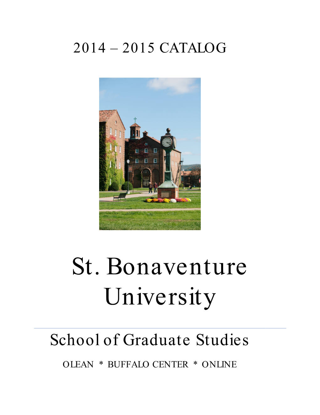 2014-15 Graduate Catalog
