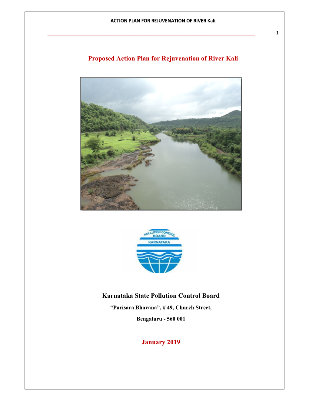 Proposed Action Plan for Rejuvenation of River Kali