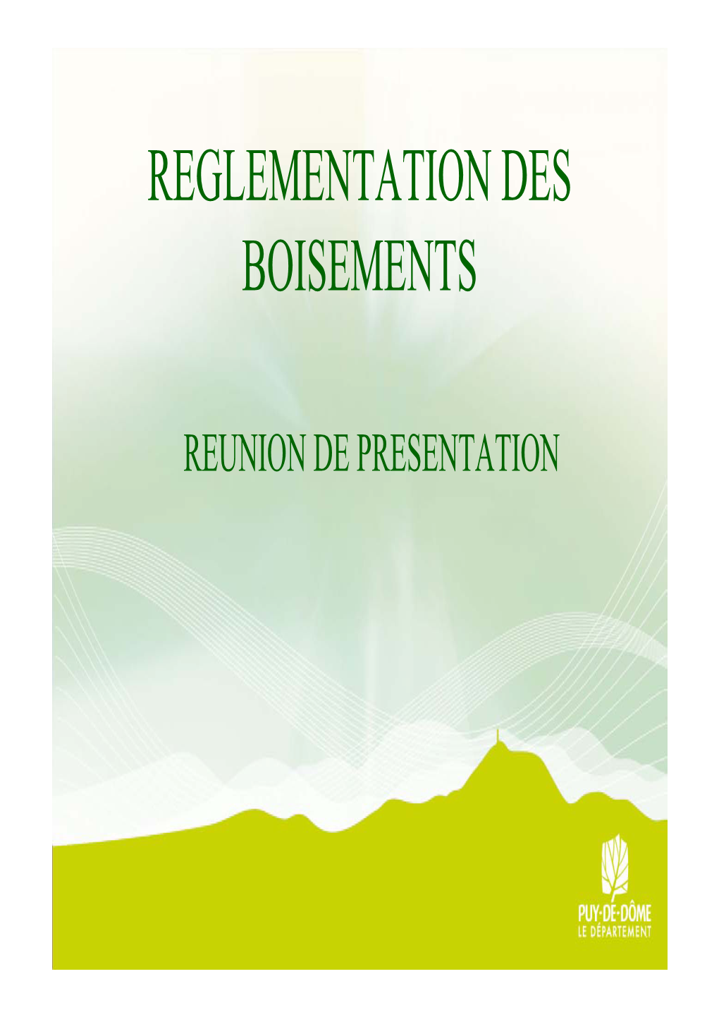 Reglementation Des Boisements