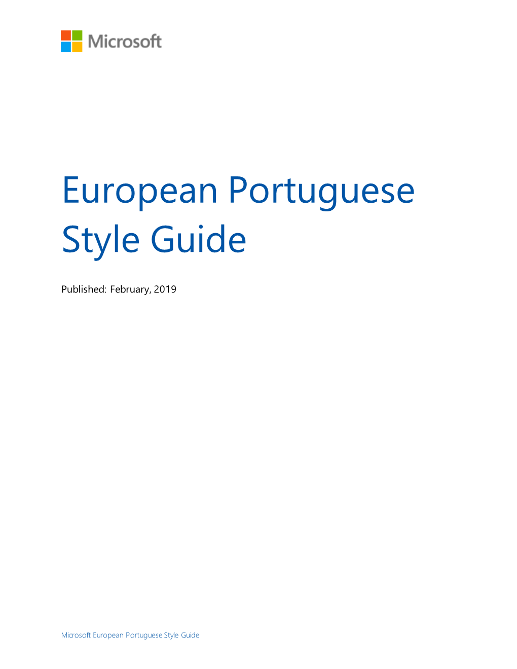 European Portuguese Style Guide