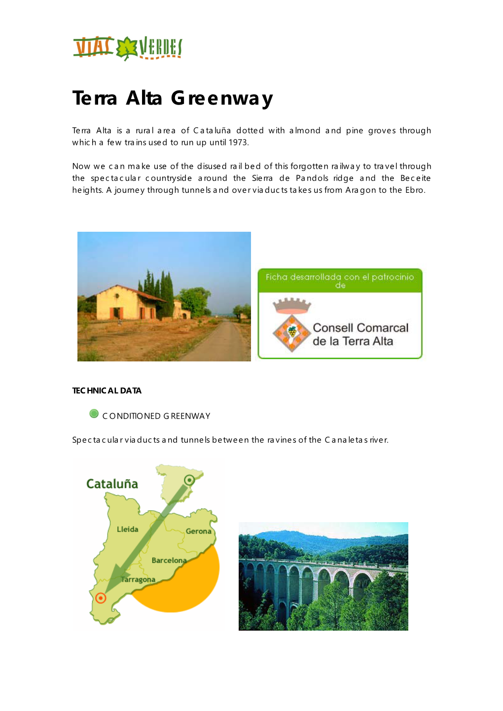 Terra Alta Greenway (Tarragona)