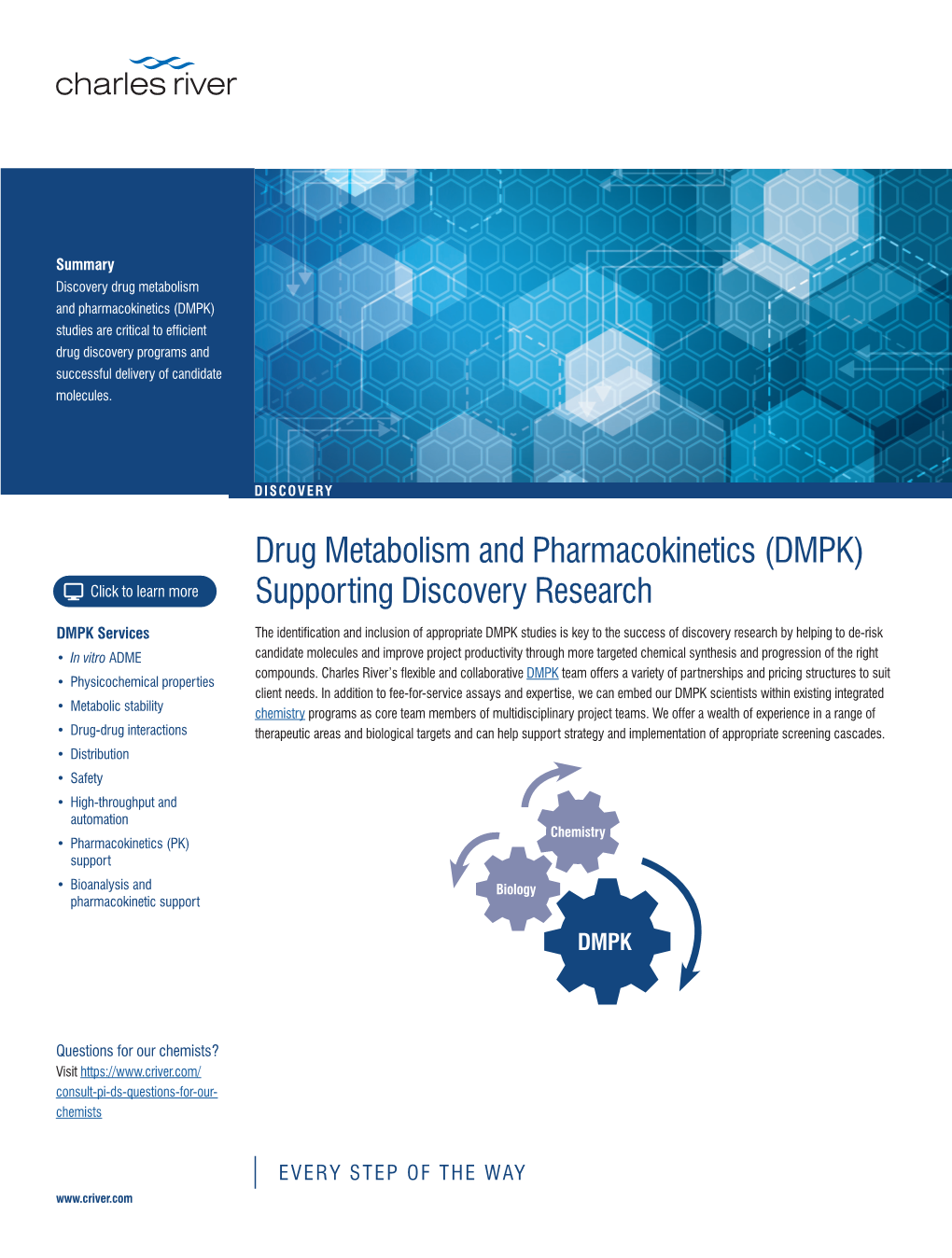DMPK) Studies Are Critical to Efficient Drug Discovery Programs and Successful Delivery of Candidate Molecules