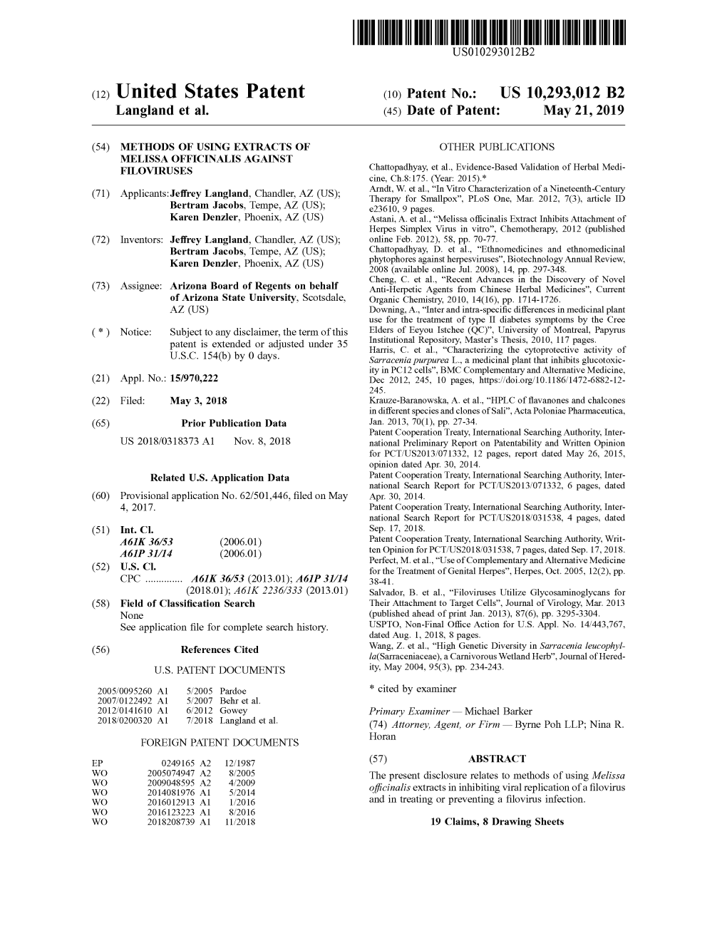 ( 12 ) United States Patent