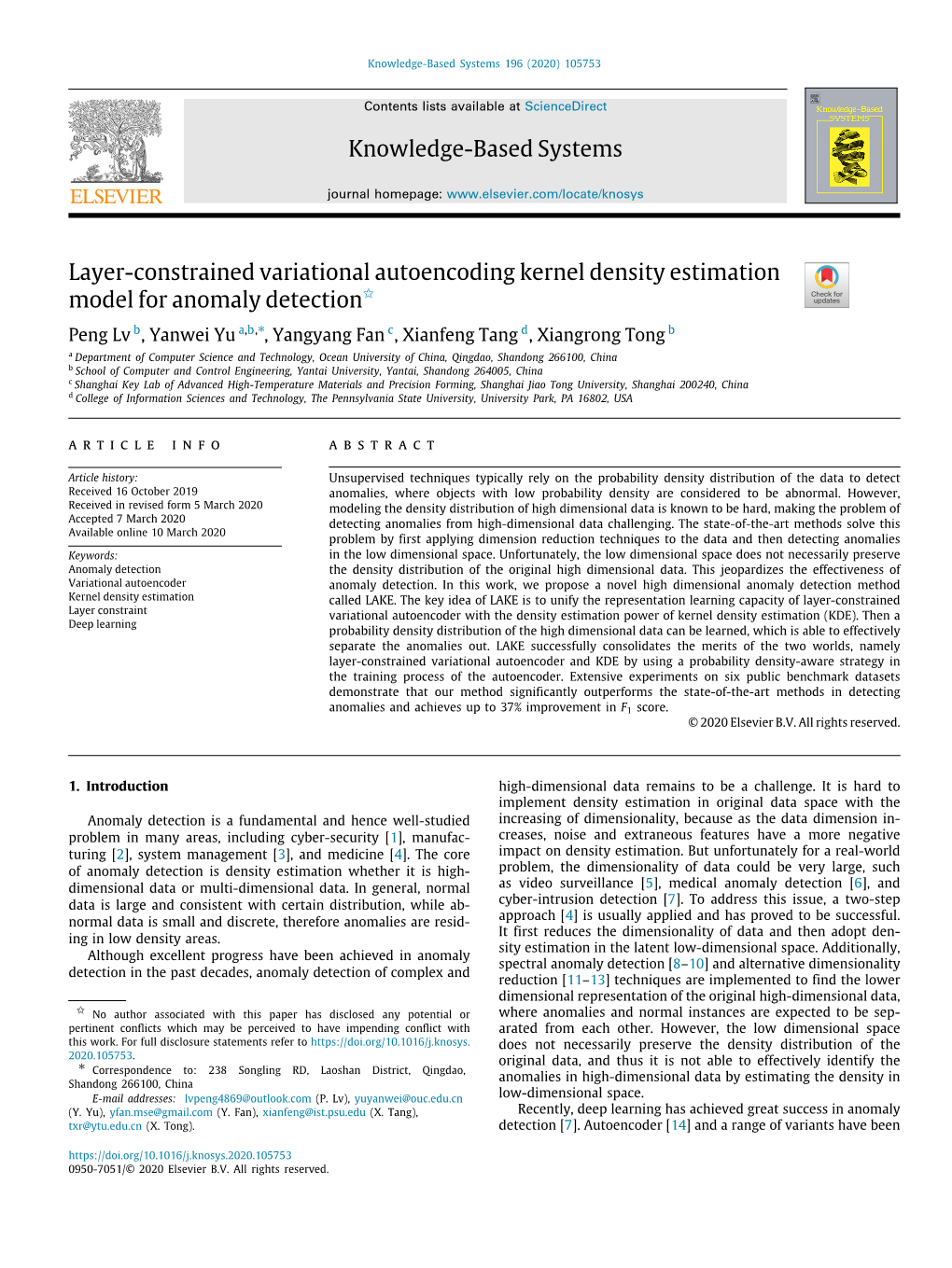 Knowledge-Based Systems Layer-Constrained Variational