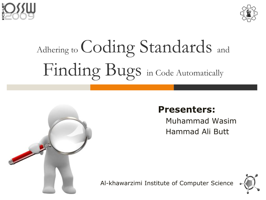 Adhering to Coding Standards and Finding Bugs in Code Automatically