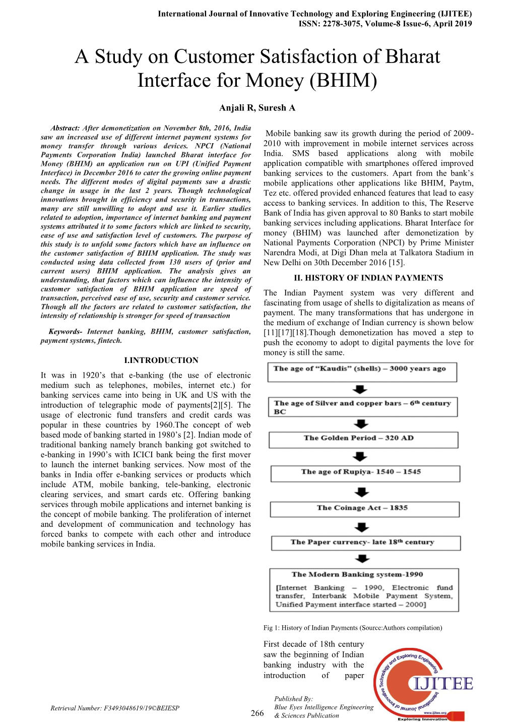 A Study on Customer Satisfaction of Bharat Interface for Money (BHIM)