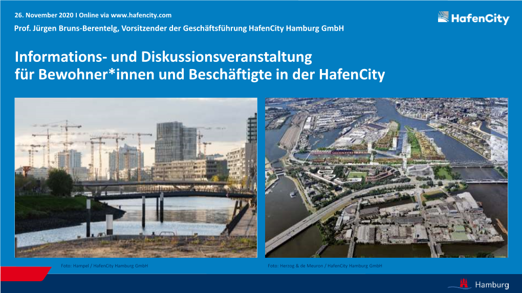 Und Diskussionsveranstaltung Für Bewohner*Innen Und Beschäftigte in Der Hafencity