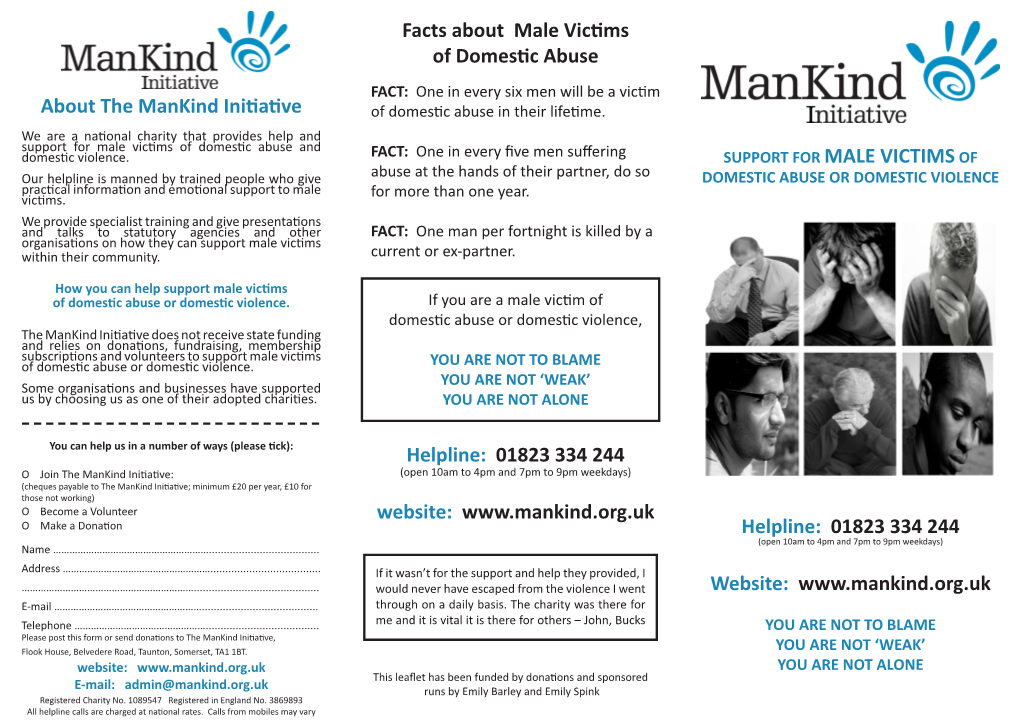 Facts About Male Victims of Domestic Abuse Helpline