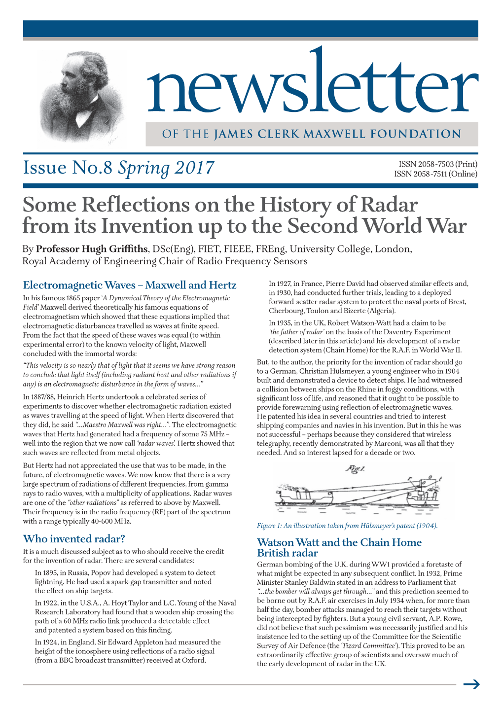 Spring 2017 Some Reflections on the History of Radar from Its Invention