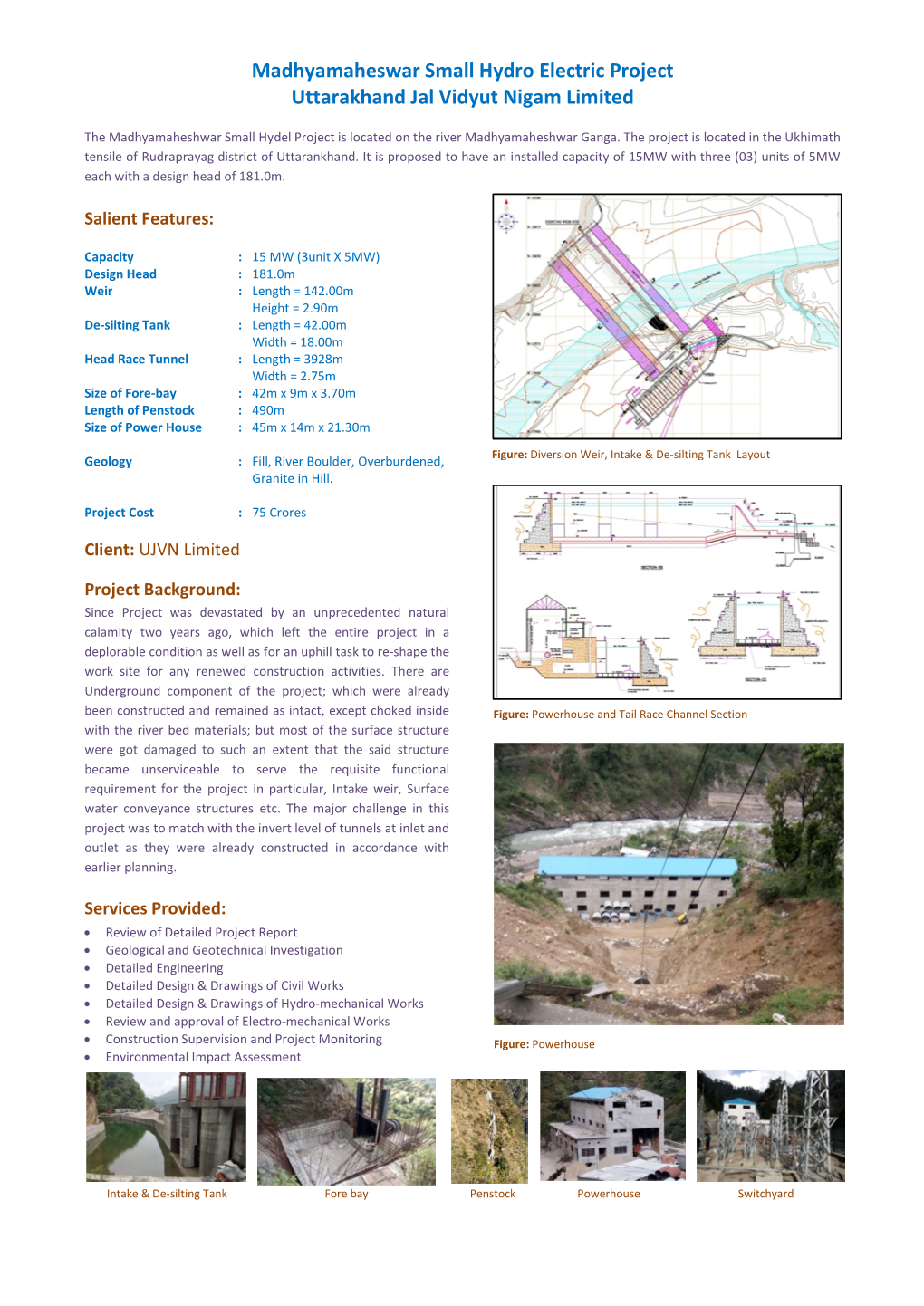 Madhyamaheswar Small Hydro Electric Project Uttarakhand Jal Vidyut Nigam Limited