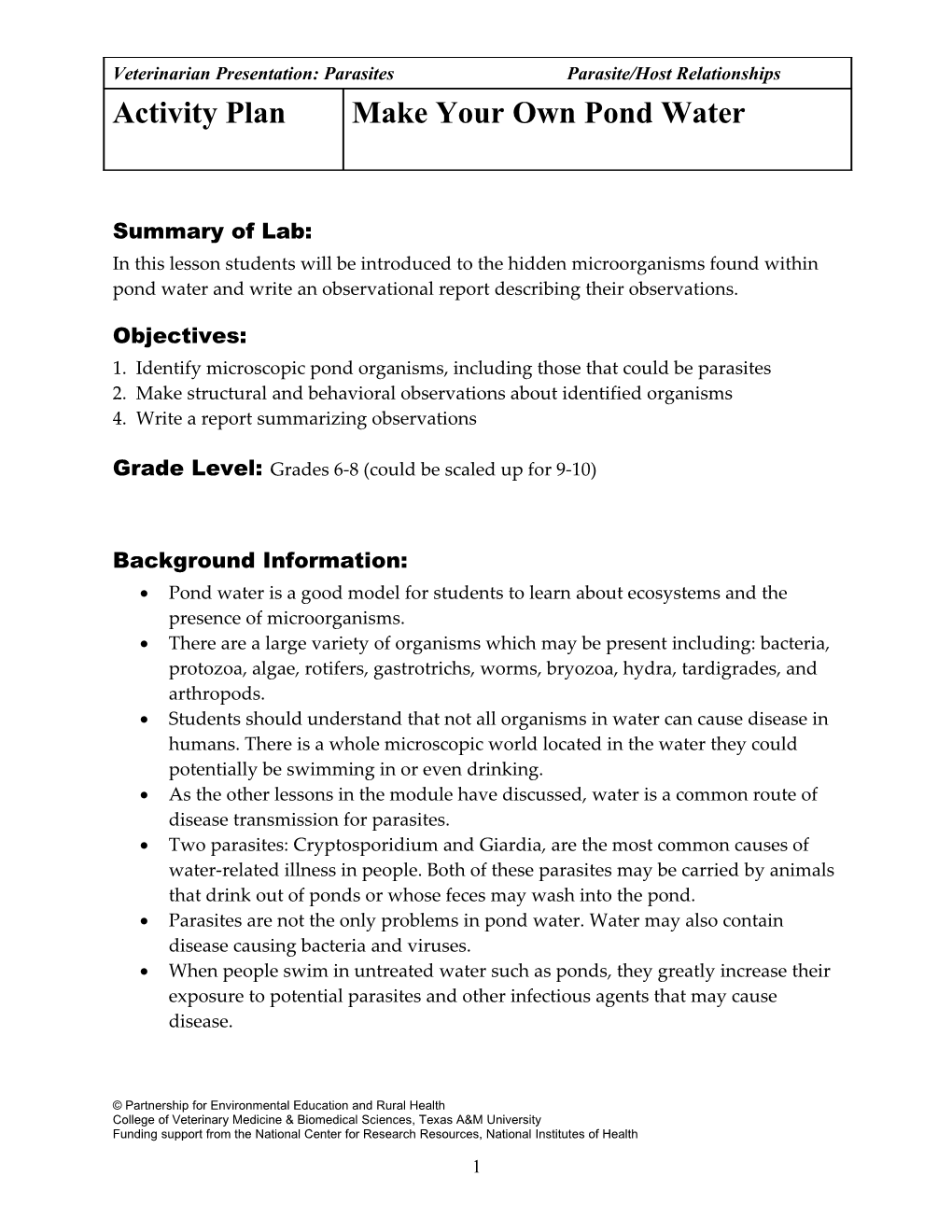 Summary of Lesson s1