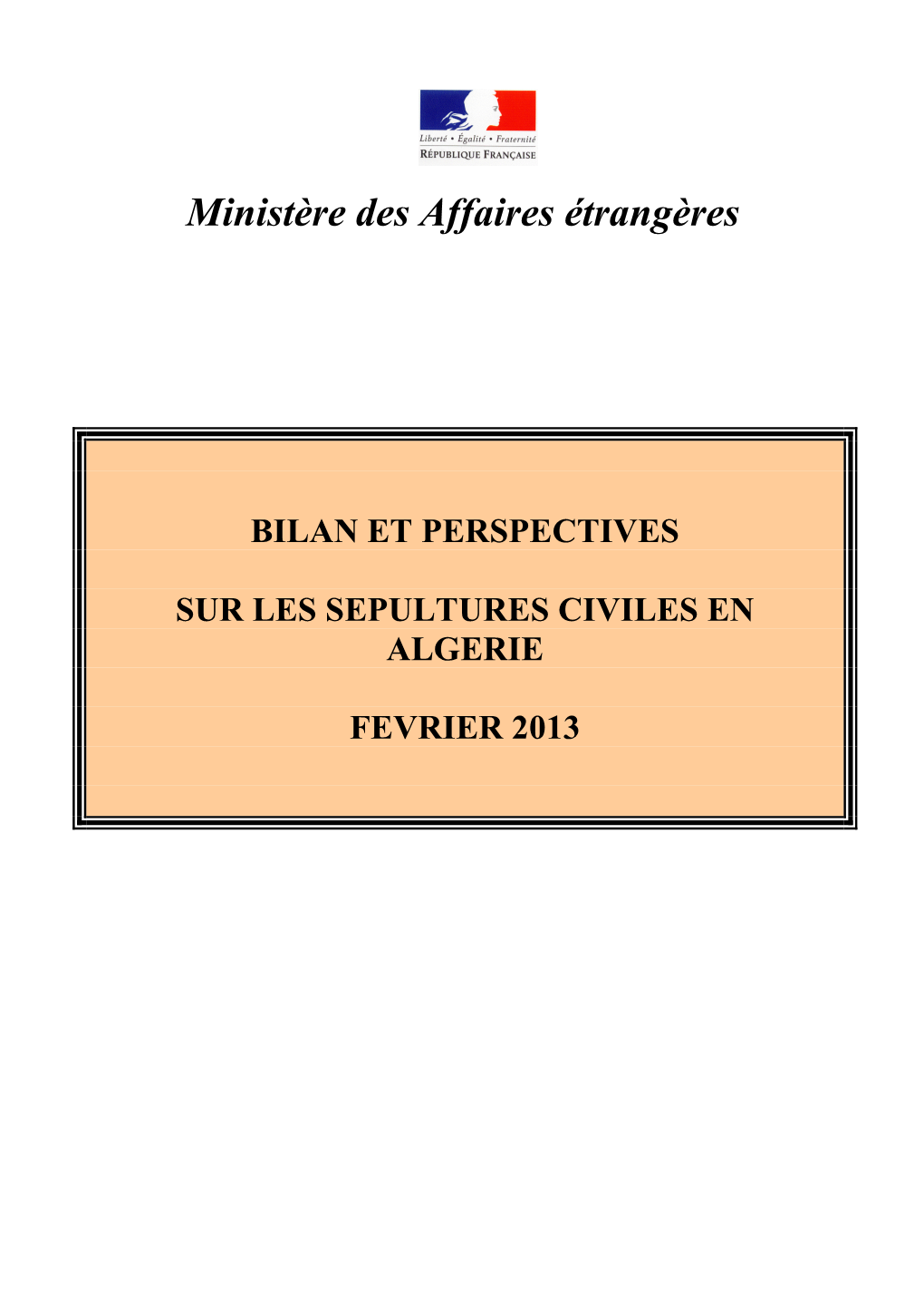 BILAN 2013 Sepulutures Algerie